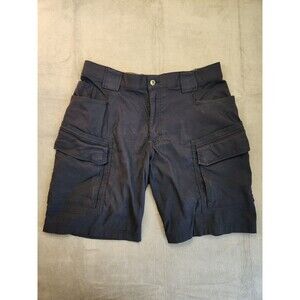Duluth Flex Dry On The Fly Shorts Mens 38 Blue Relaxed Fit Cargo Performance 11"